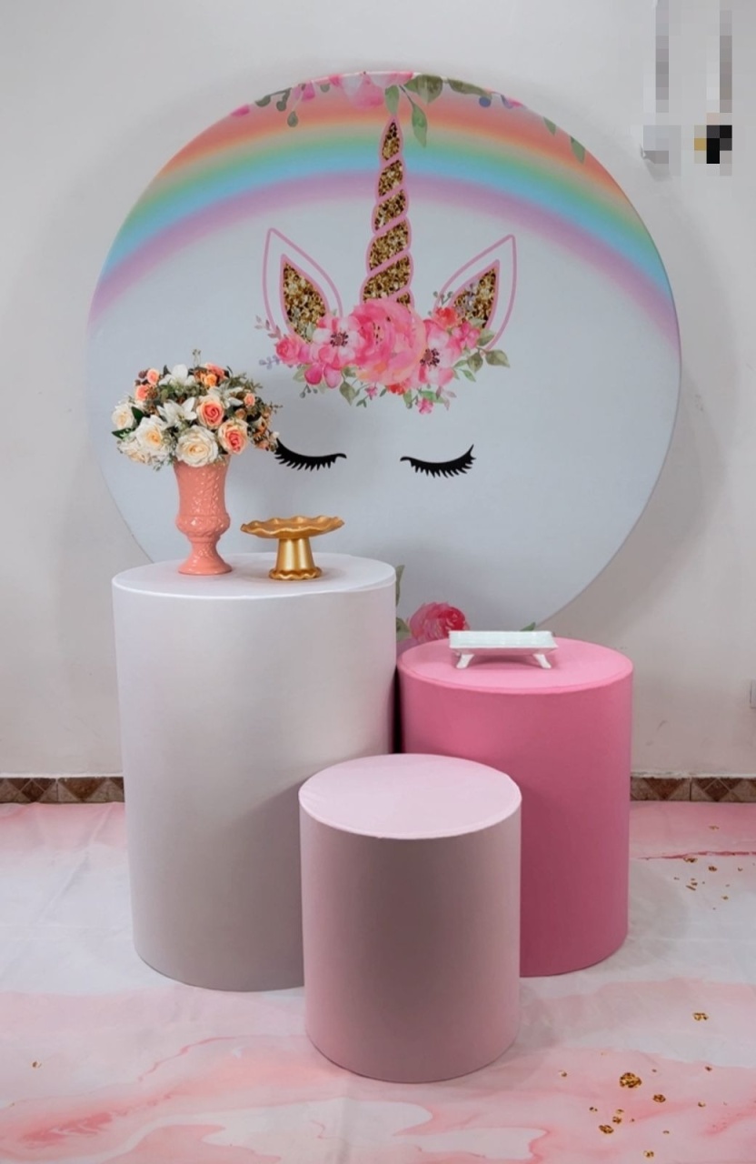 Kit Promocional Unicórnio Arco-Íris  - TudFestas