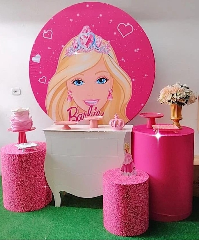 Kit Prata Barbie Modelo 2 - Mod 2 - TudFestas