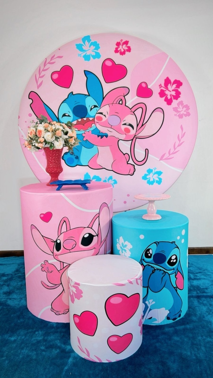 Kit Promocional Lilo Stitch E Angel - TudFestas