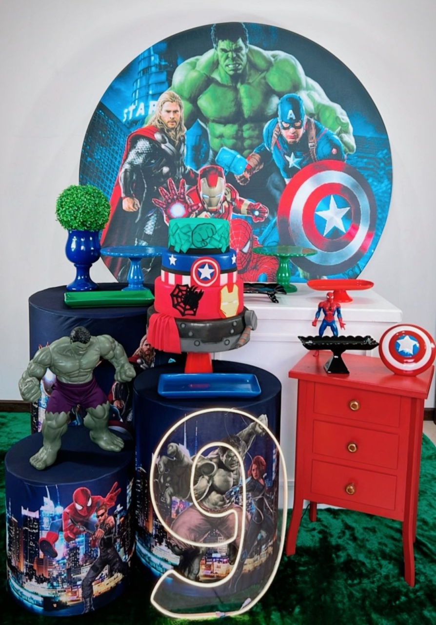 Kit Diamante Vingadores Filme - Modelo 2 - TudFestas