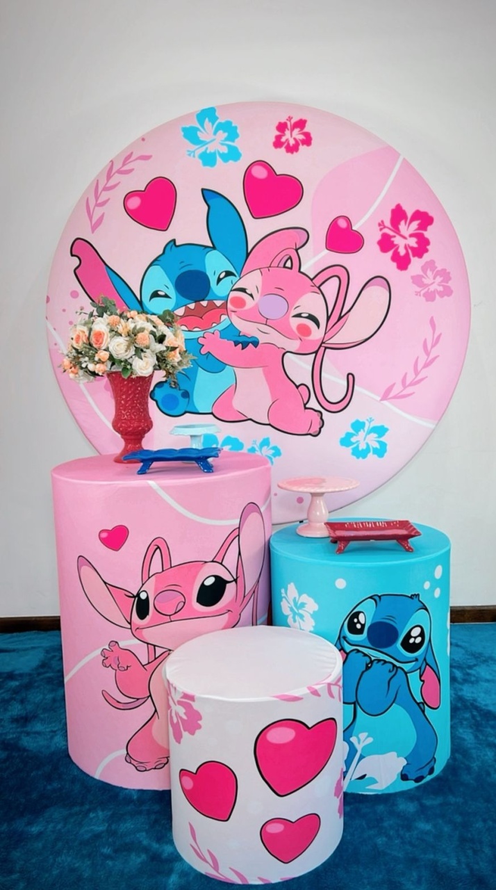 Kit Bronze Lilo Stitch E Angel  - TudFestas