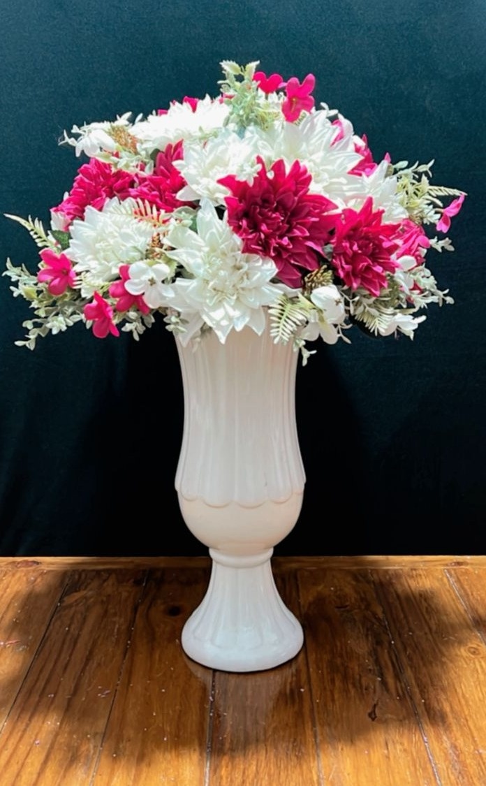 Arranjo de Flores Pink Branco Misto  - TudFestas
