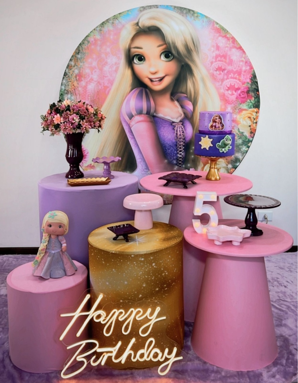 Kit Diamante Rapunzel - Modelo 2  - TudFestas