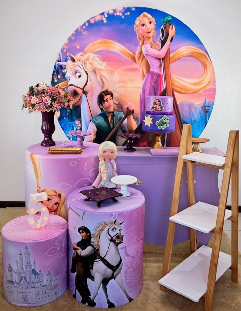 Kit Ouro Rapunzel - Modelo 2  - TudFestas