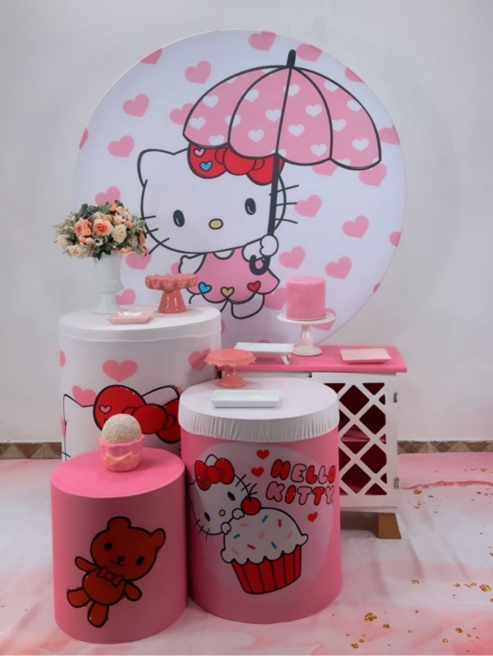 Kit Prata Hello Kitty Confeiteira - TudFestas