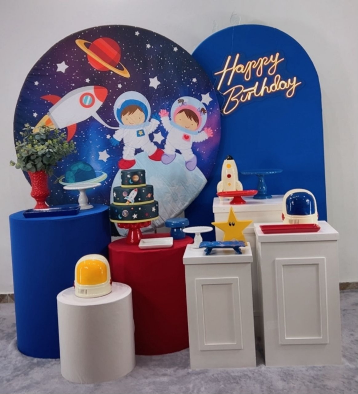 Astronauta Foguete Composição - TudFestas