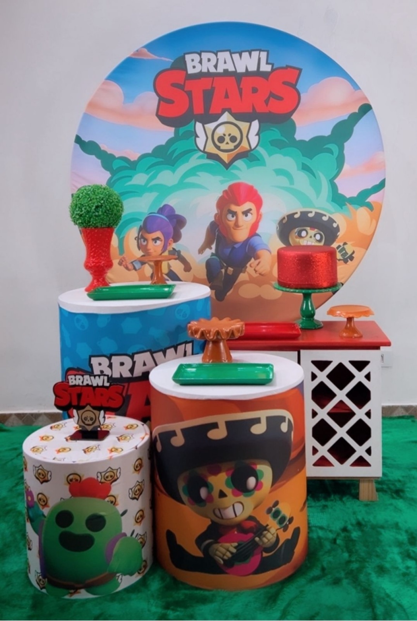 Kit Prata Brawl Stars - Modelo 2 - TudFestas