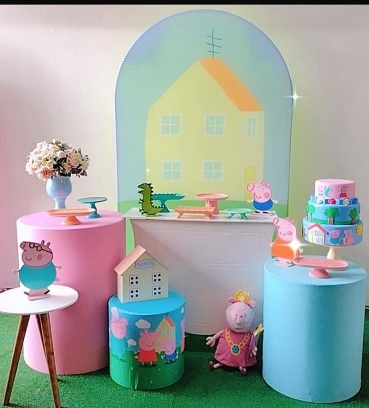 Kit Ouro Peppa Pig - Painel Romano - TudFestas