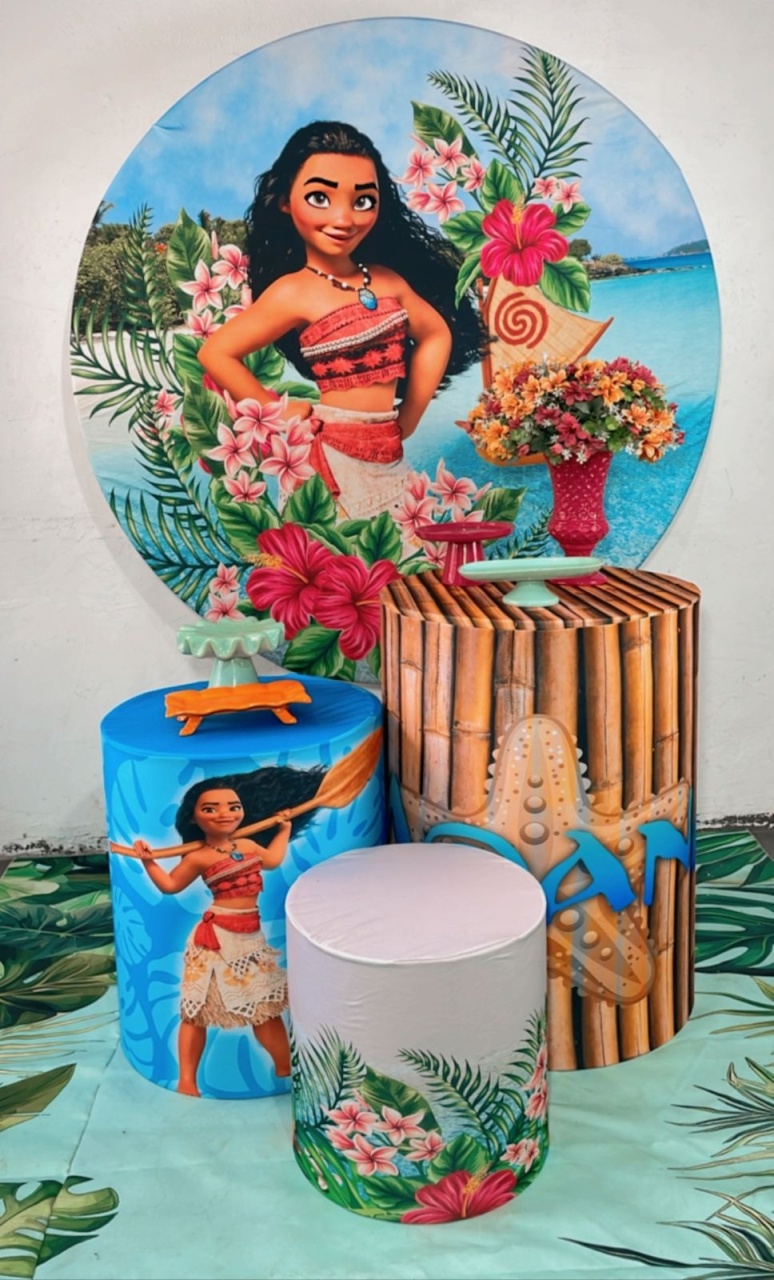 Kit Bronze Moana Grande Mod 4 - TudFestas