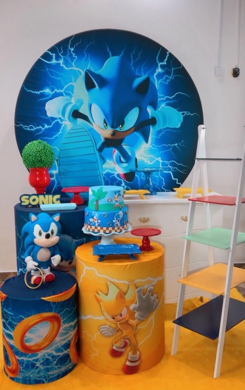 Kit Ouro Sonic Raios - Modelo 2 - TudFestas