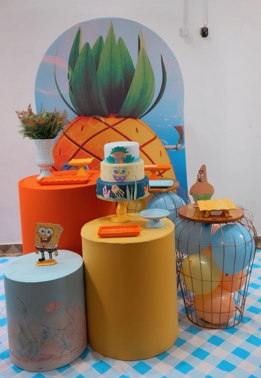Kit Ouro Bob Esponja Romano - TudFestas