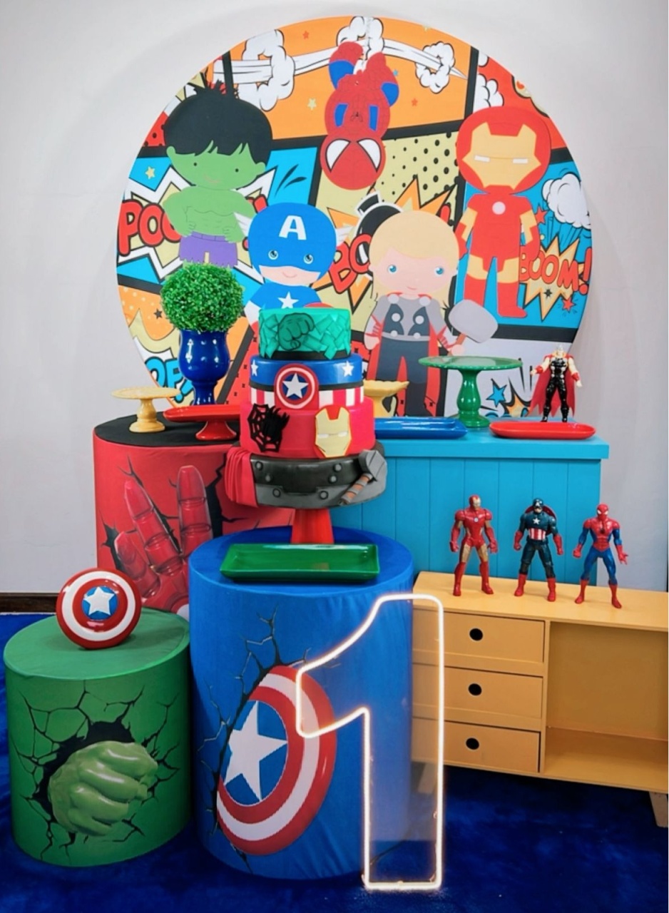 Kit Diamante Vingadores Baby - Modelo 2 - TudFestas