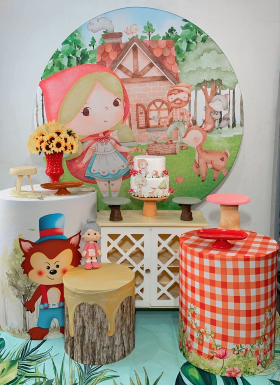 Kit Prata Chapeuzinho Vermelho - Modelo 2 - TudFestas