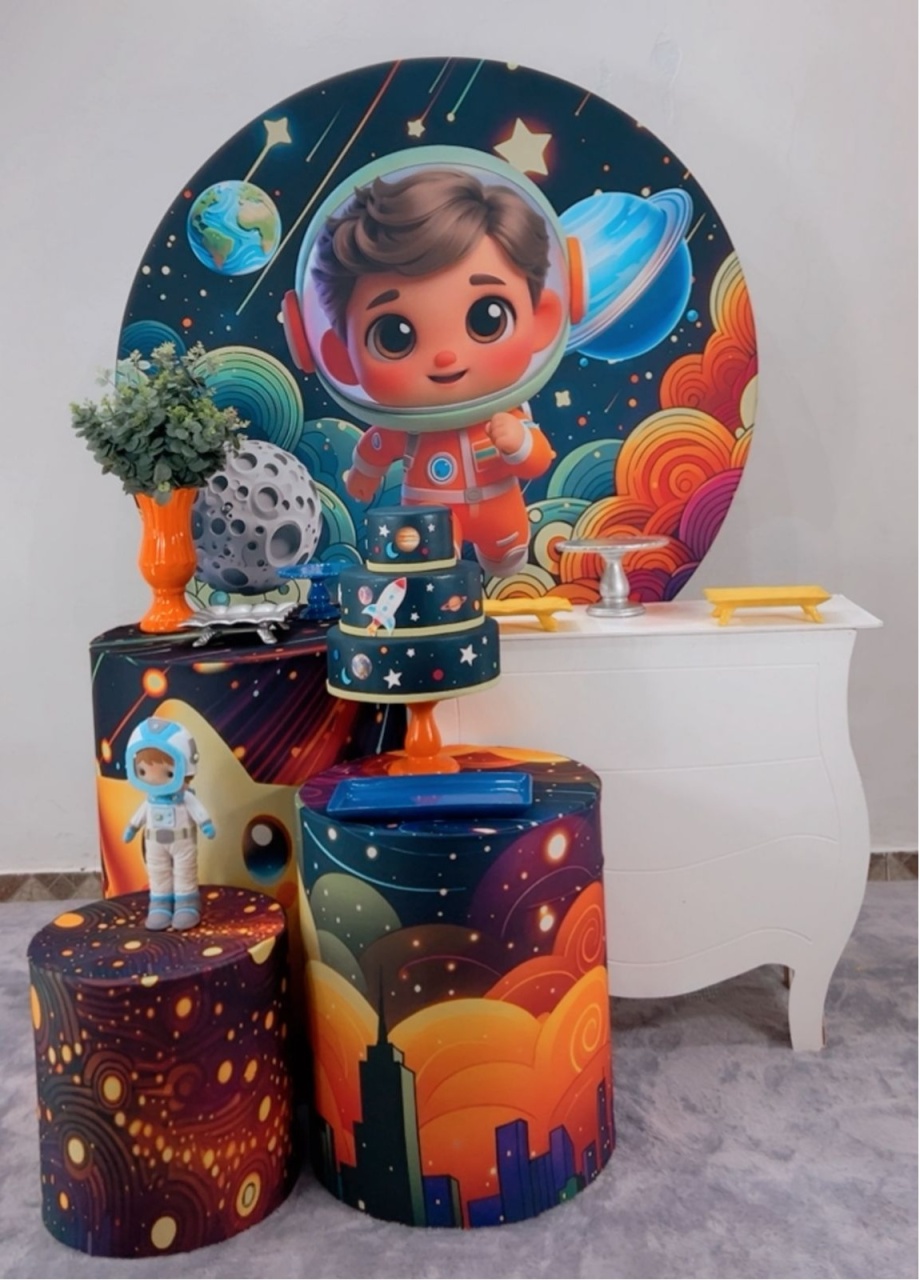 Kit Prata Astronauta - Modelo 2 - TudFestas