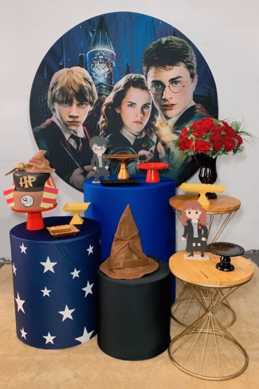 Kit Ouro Harry Potter - Modelo 2 - TudFestas