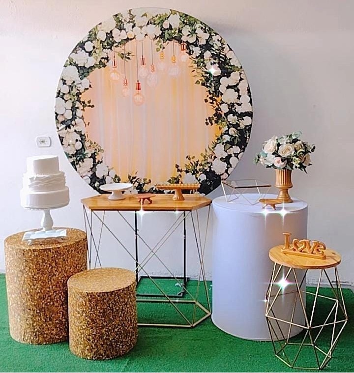 Kit Ouro Floral Luzes  - TudFestas