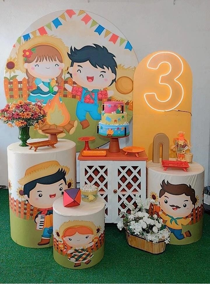 Kit Diamante Festa Junina Casal - Modelo 2 - TudFestas