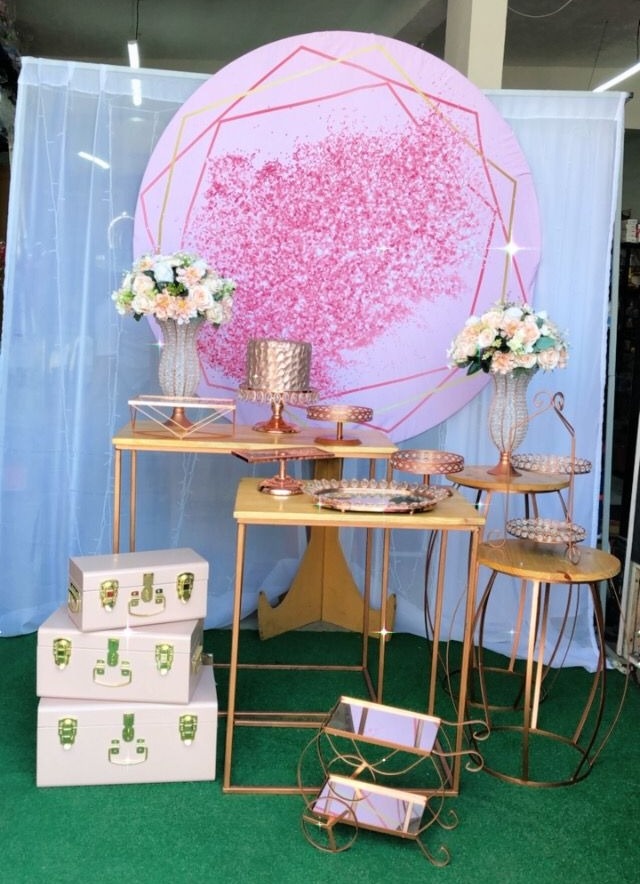 Composição Floral Rosa - TudFestas