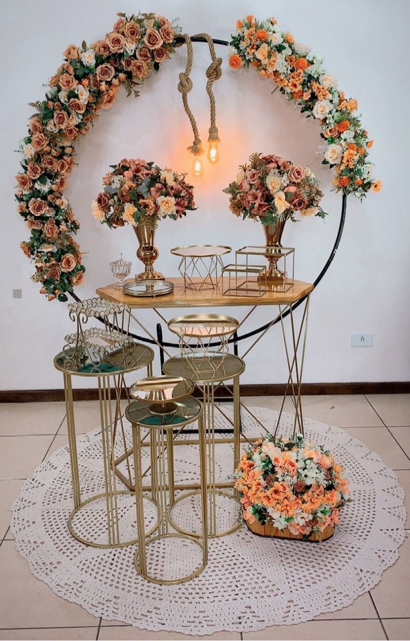 Composição Rose Peças Luxo - TudFestas