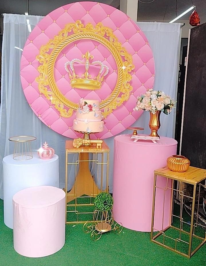 Kit Ouro Realeza Rosa - TudFestas
