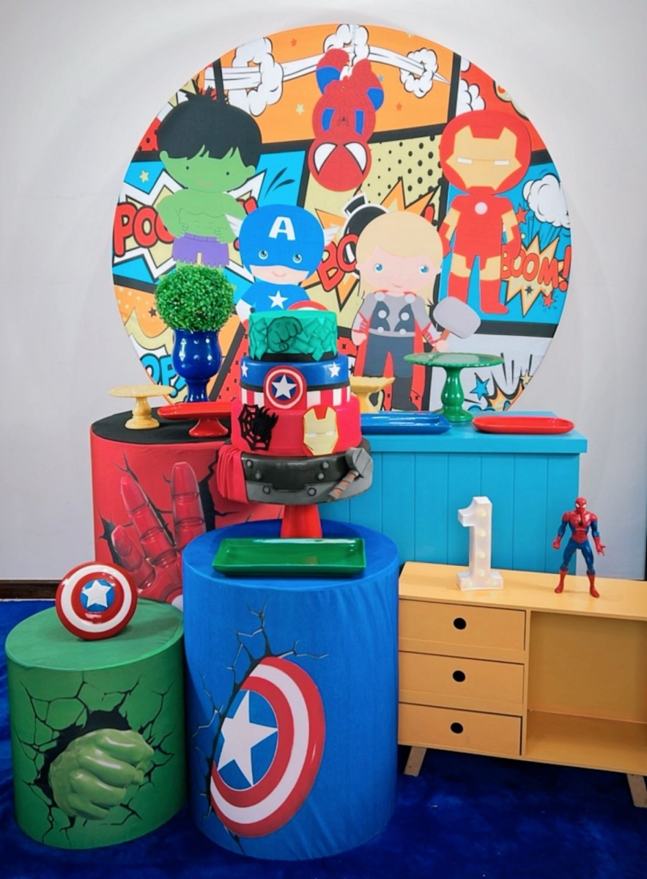 Kit Ouro Vingadores Baby - Modelo 2 - TudFestas