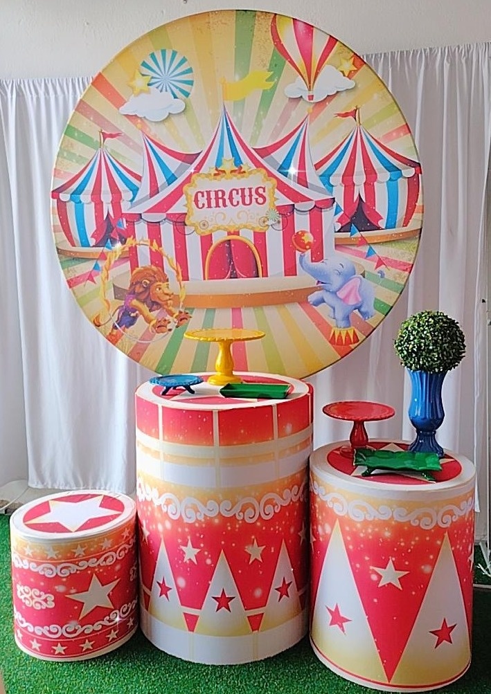 Kit Bronze Circo Vermelho  - TudFestas