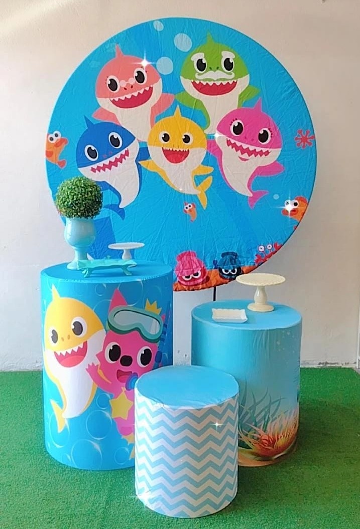 Kit Bronze Baby Shark  - TudFestas