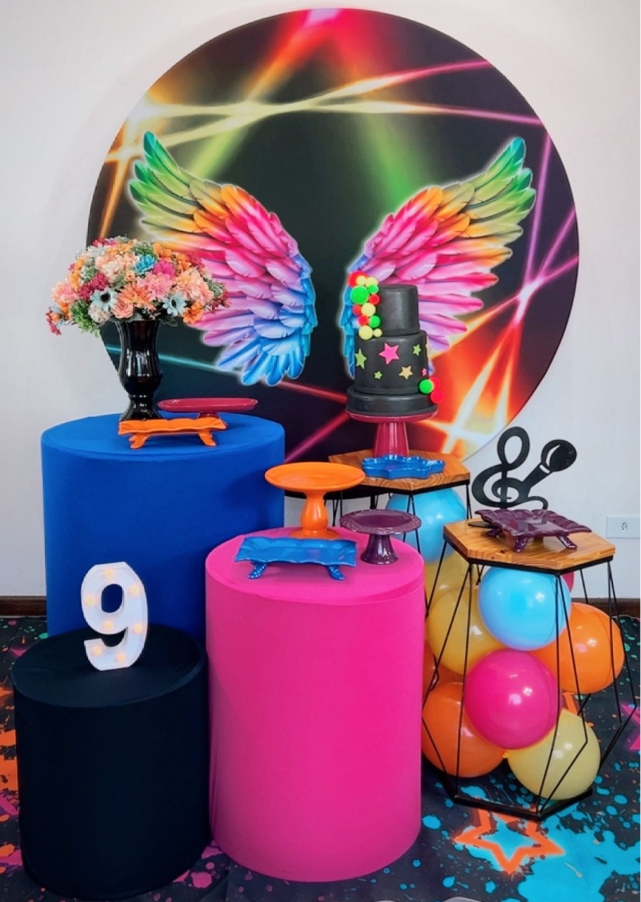 Kit Ouro Neon Asas - TudFestas