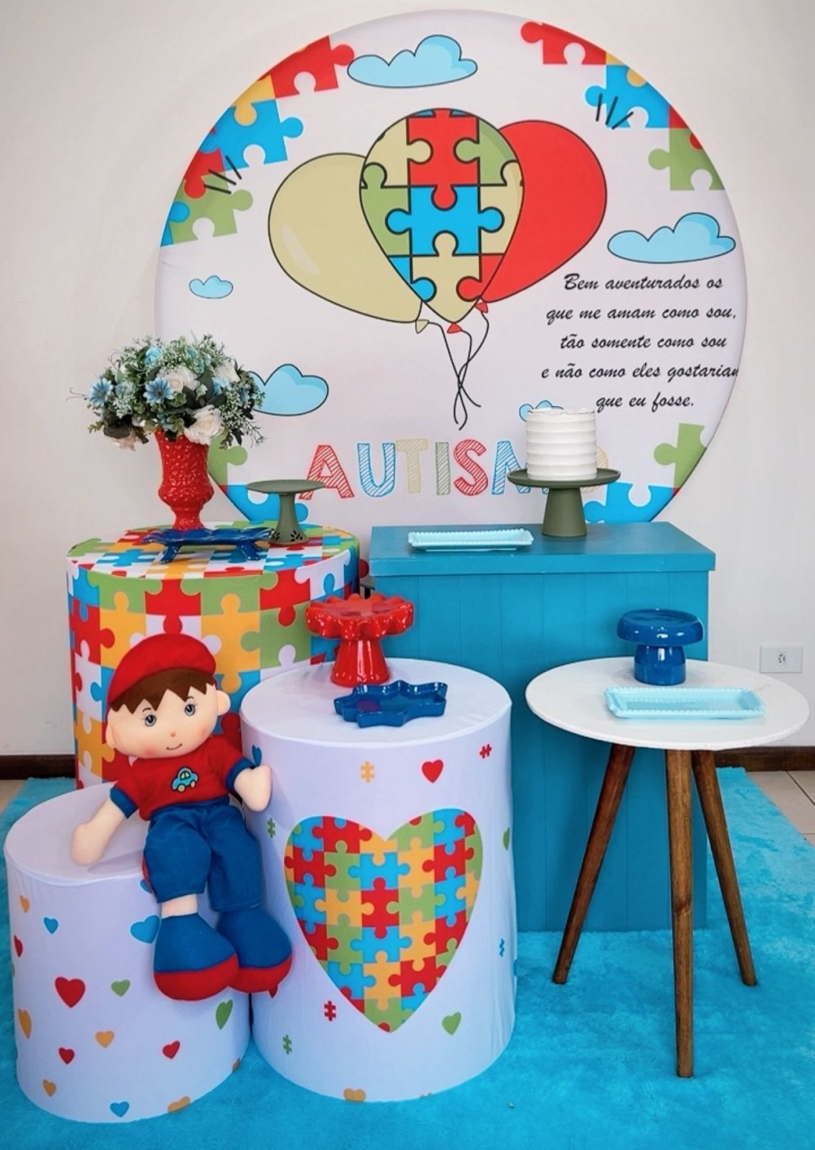 Kit Ouro Autismo - Modelo 2 - TudFestas