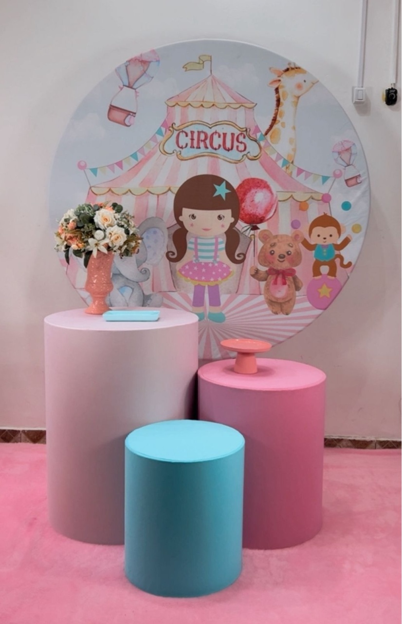 Kit Promocional Circo Rosa - TudFestas