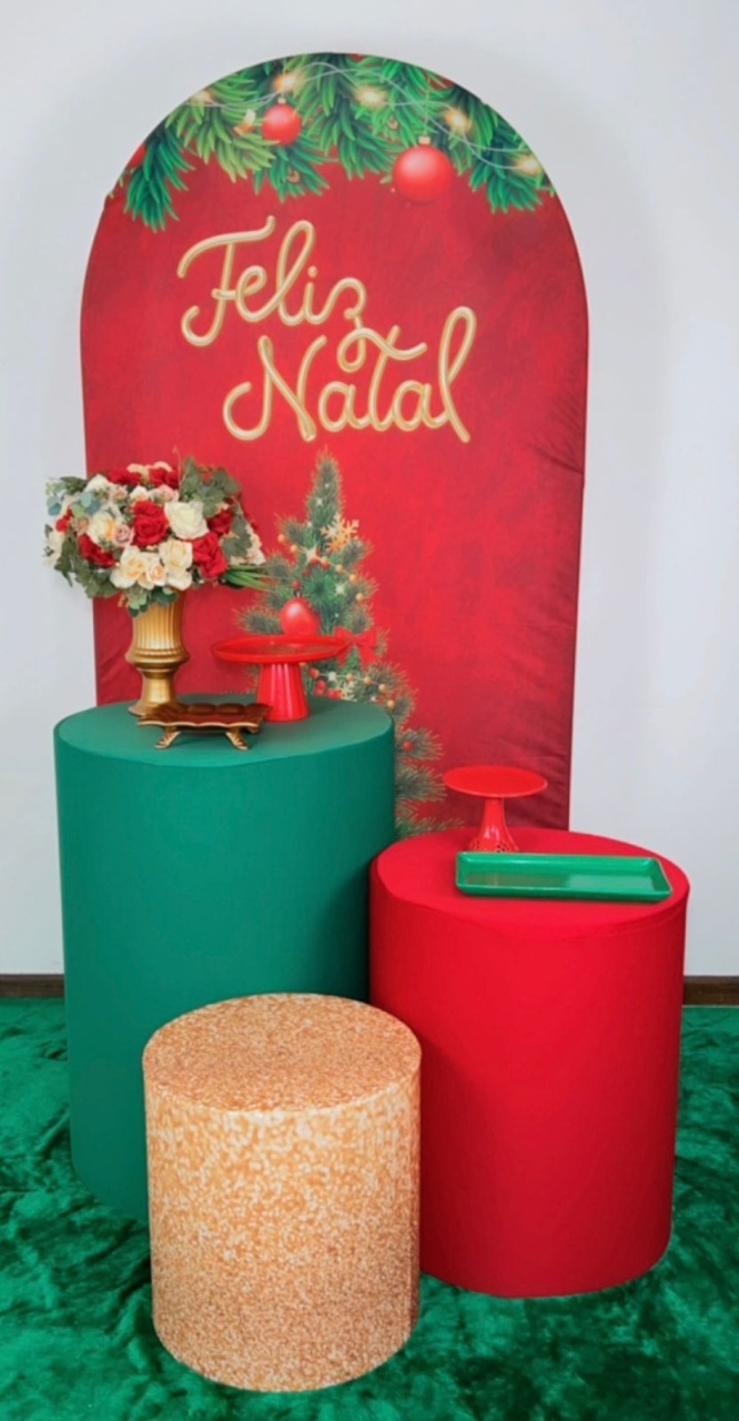 Kit Bronze Natal Painel Romano  - TudFestas