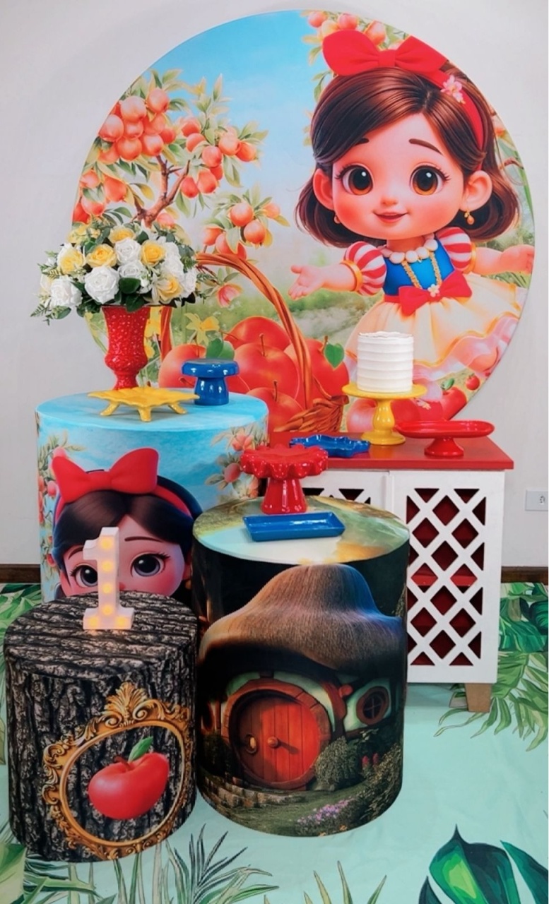 Kit Prata Branca de Neve Baby - Modelo 3 - TudFestas