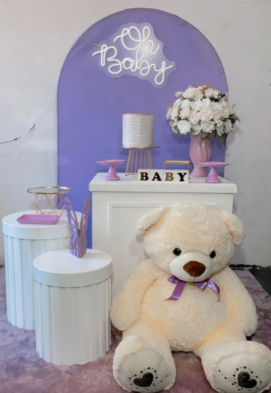 Composição Chá de Bebe - Lilás - TudFestas
