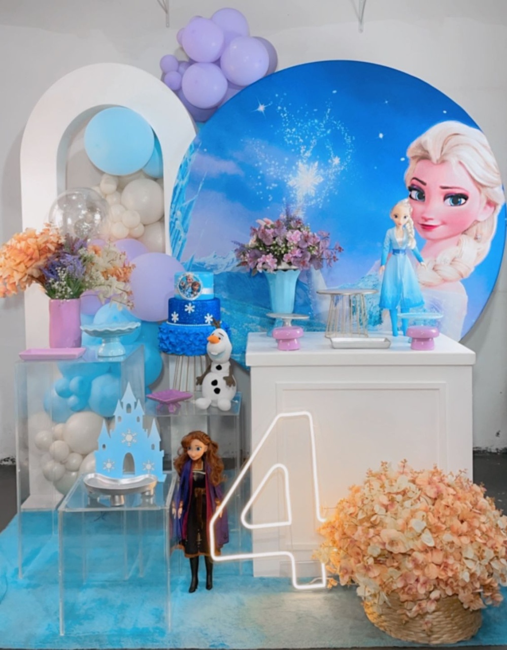 Composição Frozen - Cubos Acrílicos - TudFestas