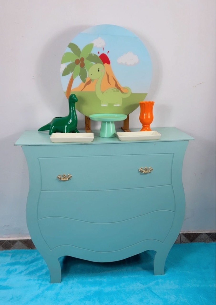 Kit Rubi Dinossauro Baby - Com Mesinha - TudFestas