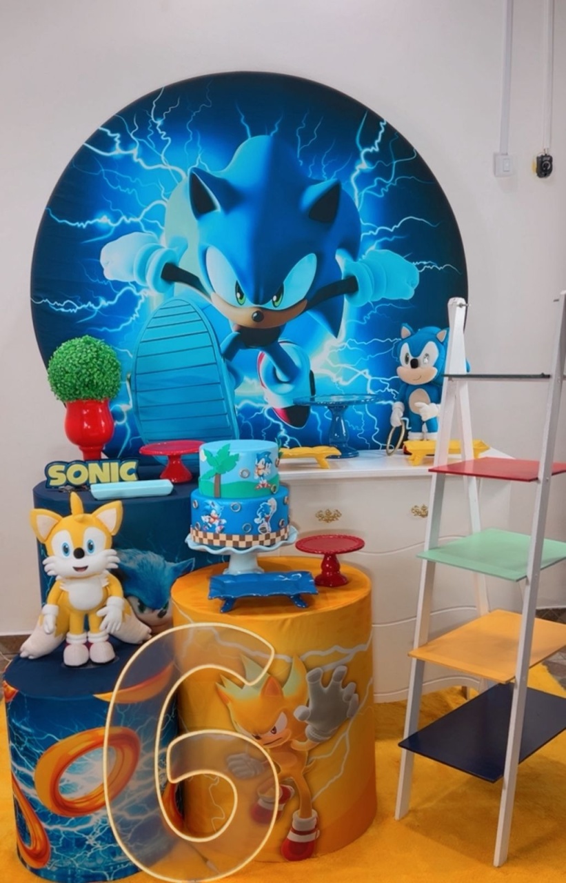 Kit Diamante Sonic Raios - Modelo 2 - TudFestas