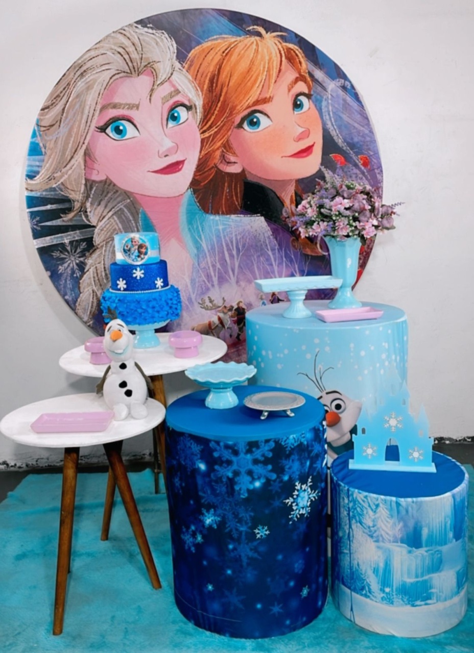 Kit Ouro Frozen E Ana Modelo 2 - TudFestas