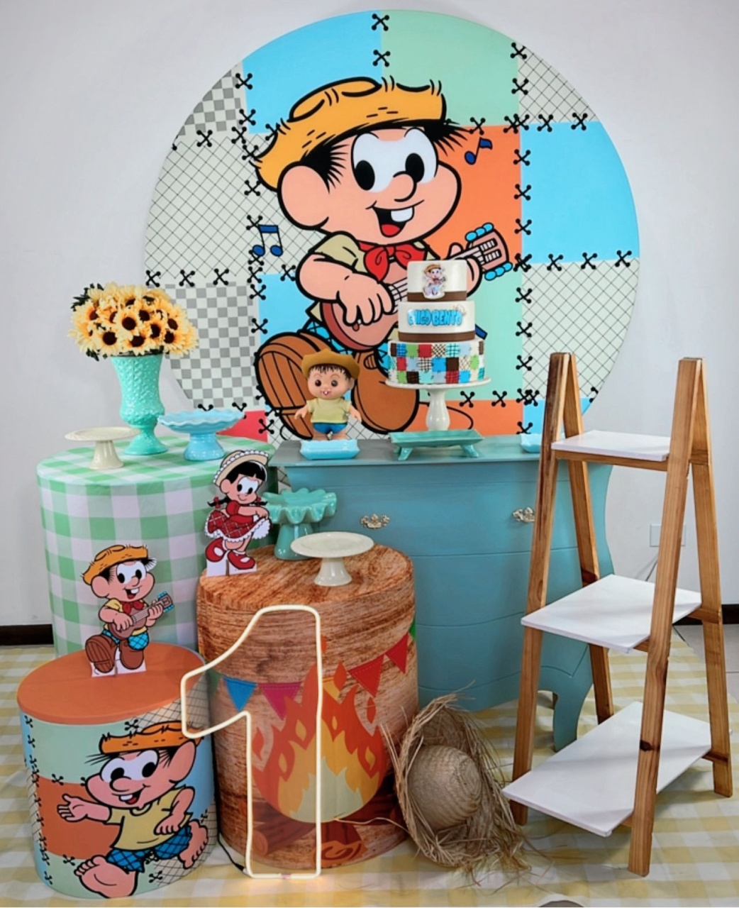 Kit Diamante Chico Bento - Modelo 2 - TudFestas