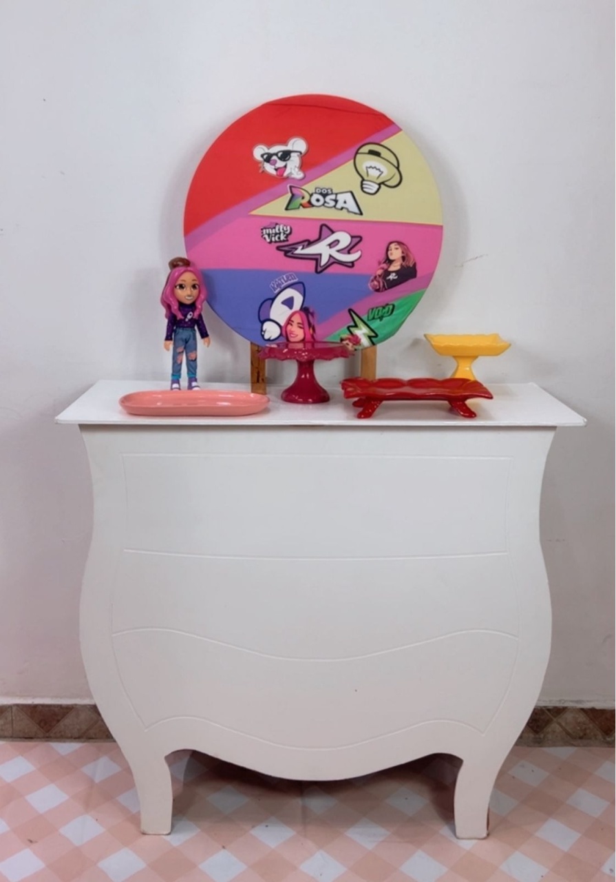 Kit Rubi Os Rosas Com Mesinha - TudFestas