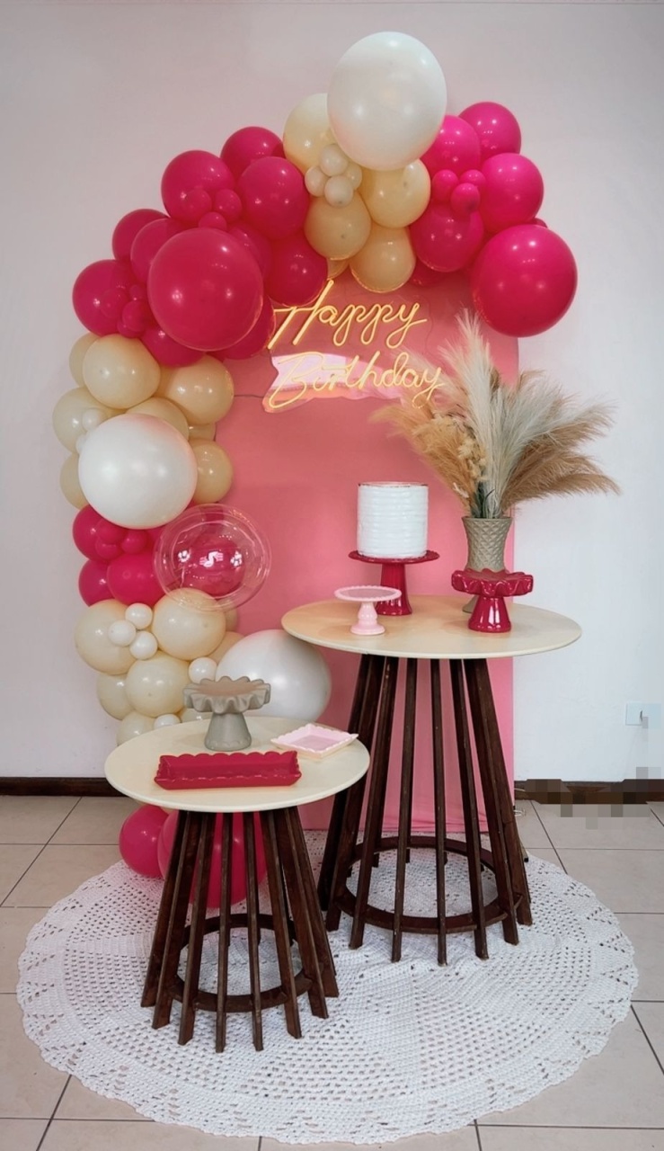 Composição Pink Com Bege - TudFestas