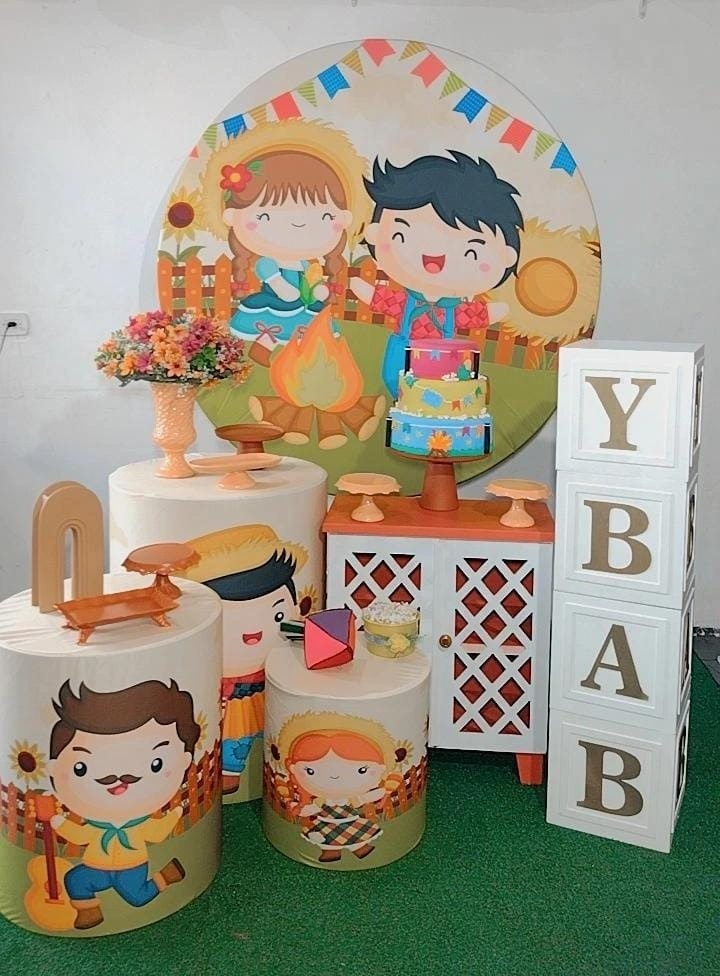 Kit Diamante Festa Junina Casal - Modelo 4 - TudFestas