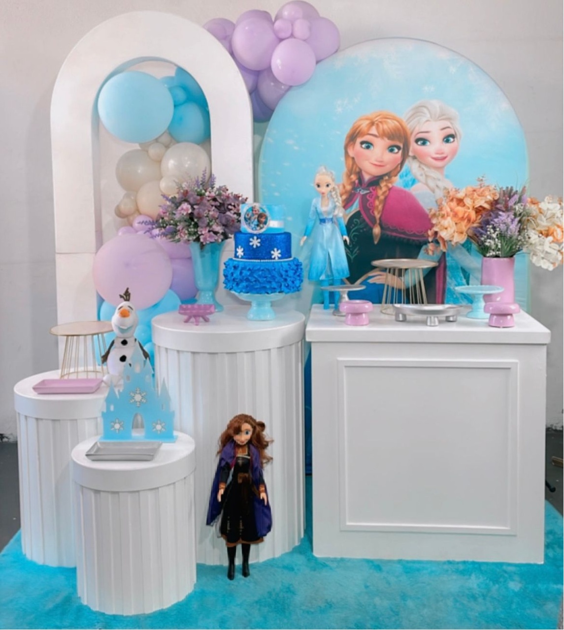 Composição Frozen E Ana - Cilindros Ripados + Portal Mod 2 - TudFestas