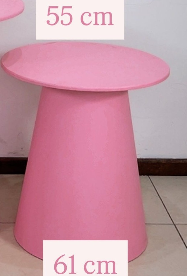 Mesa Cone Rosa P - TudFestas