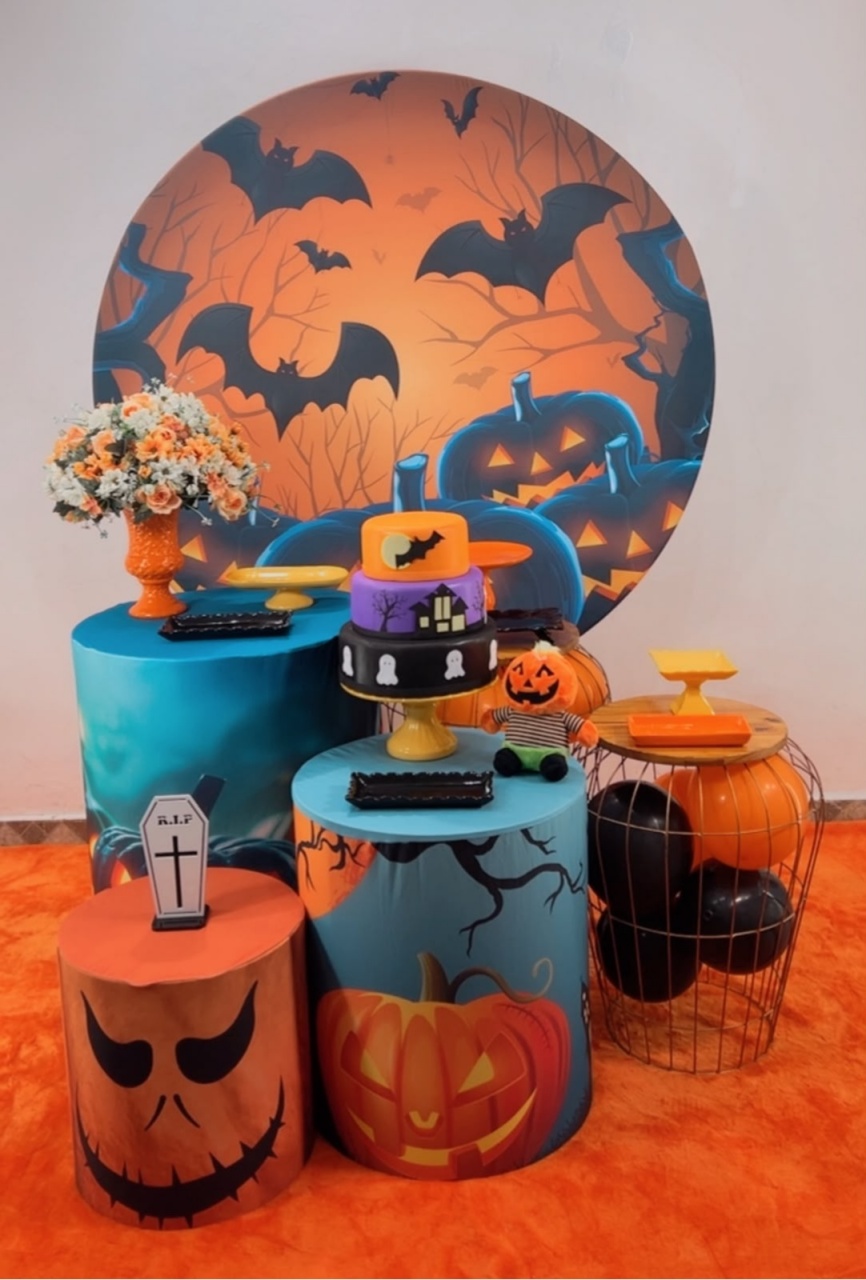 Kit Ouro Halloween Abóbora - TudFestas
