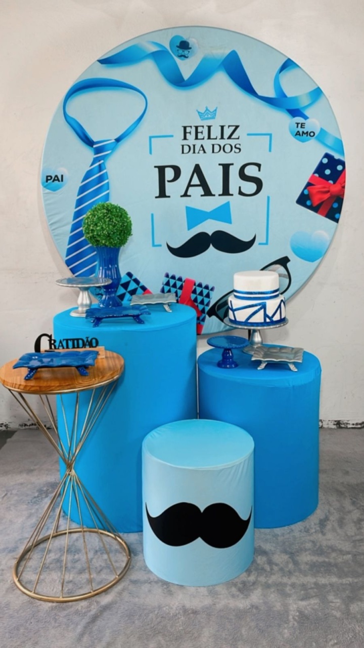 Kit Prata Feliz Dia dos Pais  - TudFestas