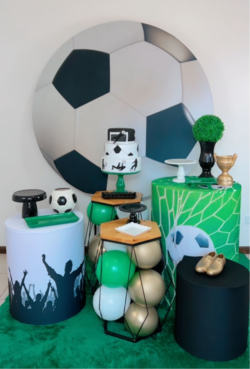 Kit Ouro Futebol Bola 2 - Modelo 2 - TudFestas