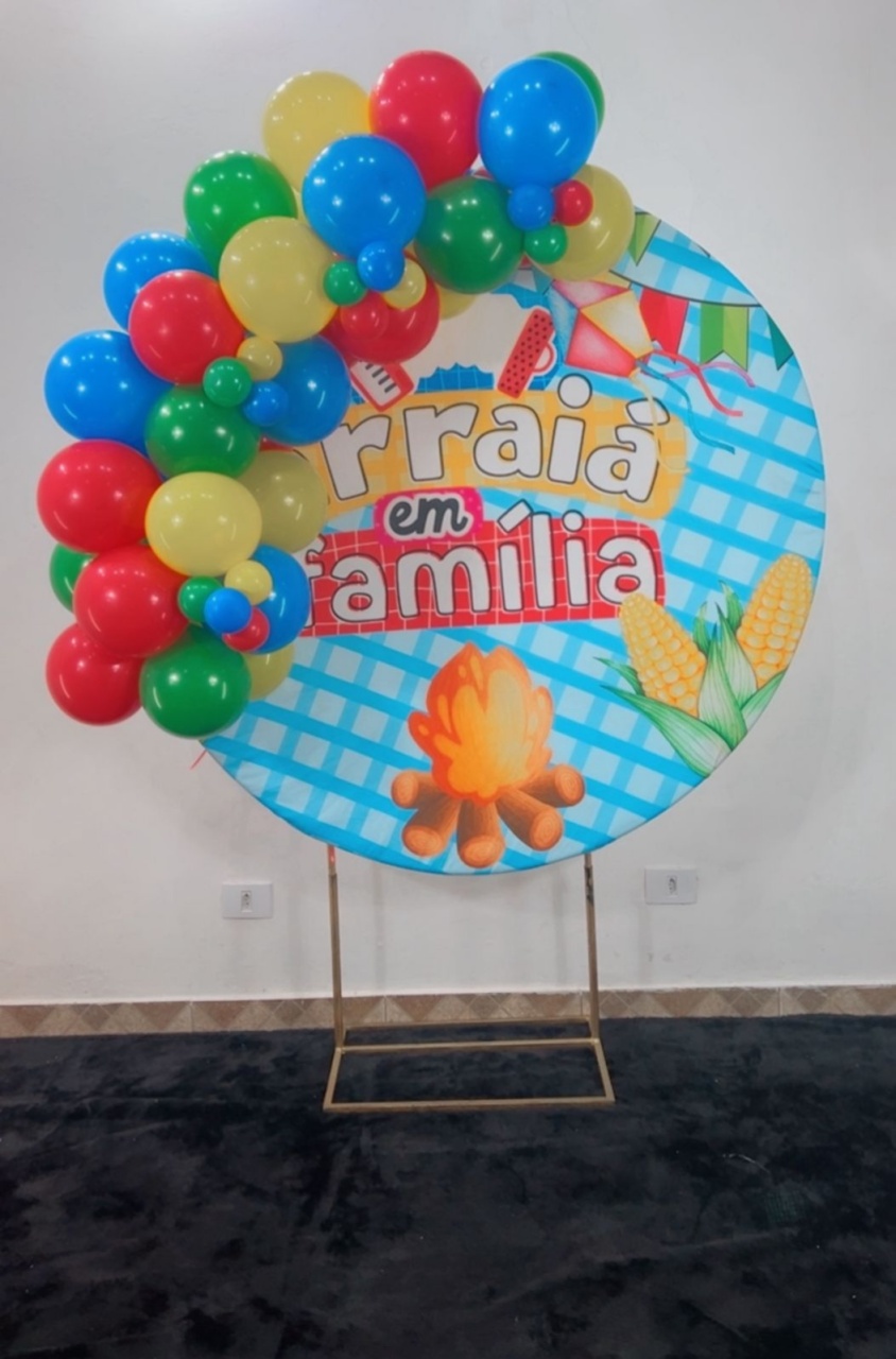 Arco de Balões - Venda (Mini Arco de Balões) Festa Junina - TudFestas