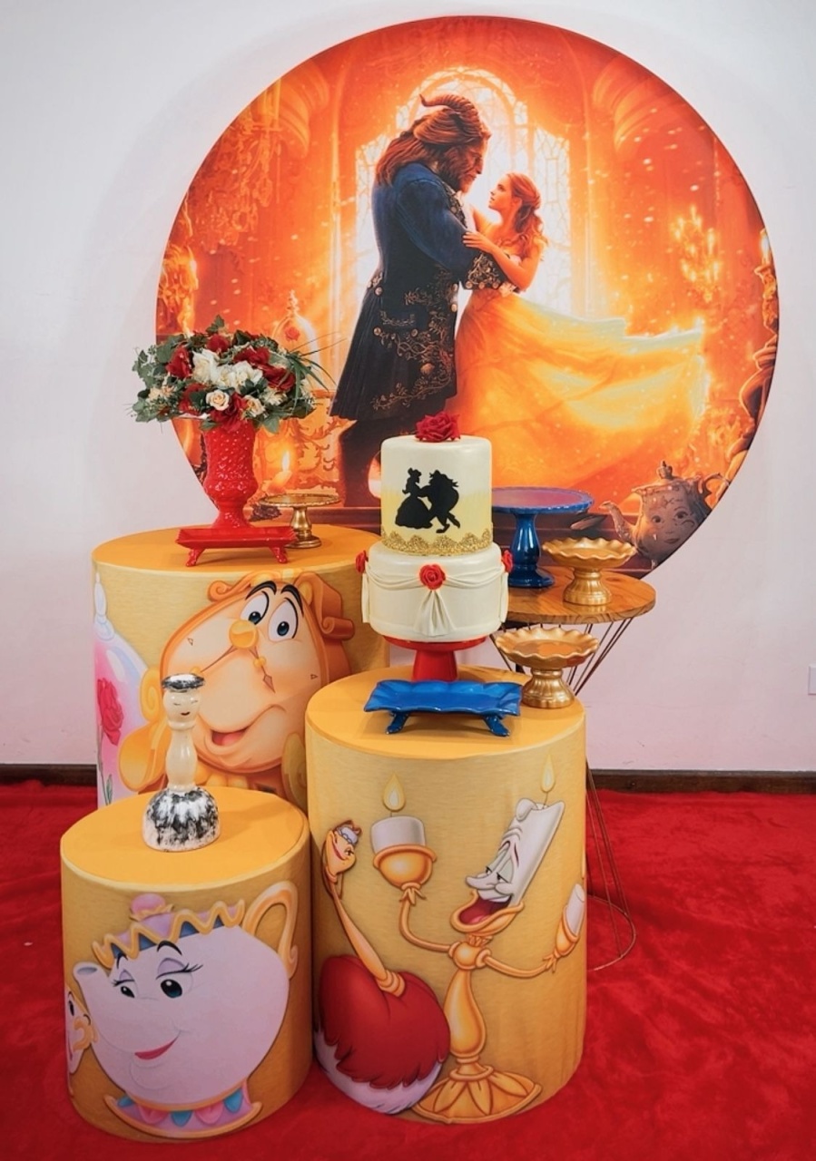 Kit Prata Bela E A Fera Filme - Modelo 2 - TudFestas
