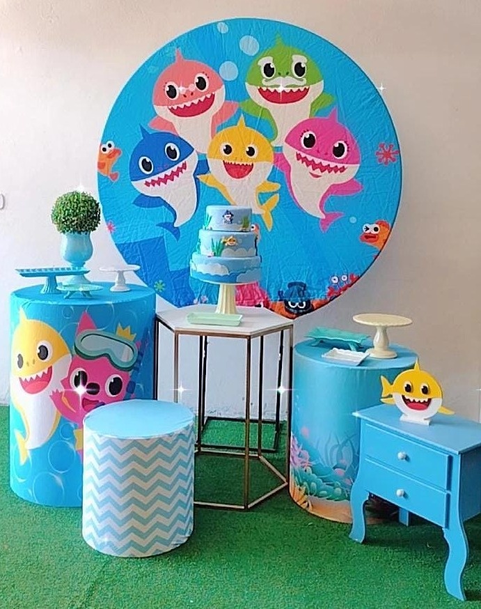 Kit Ouro Baby Shark - TudFestas