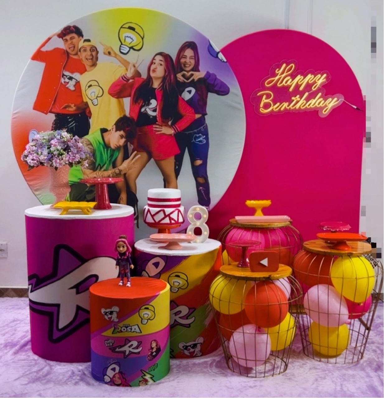 Os Rosas Composição - Modelo 2 - TudFestas